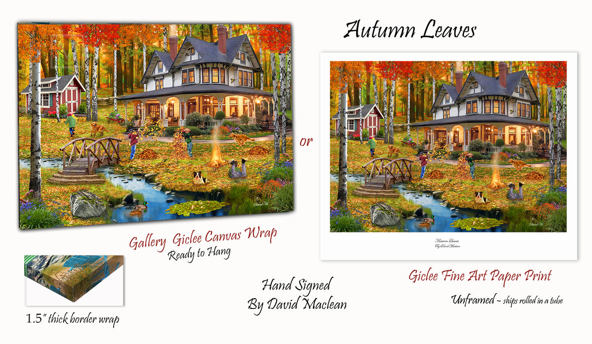 グラフィックアート Biwako360 °(autumn) Autumn Leaves Order Options Here – Art of David Maclean