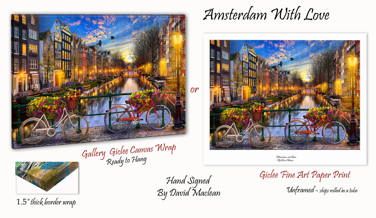 Amsterdam With Love Order Options Here – Art of David Maclean