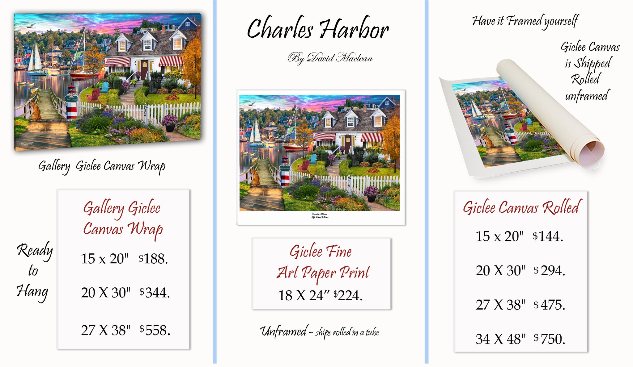 Charles Harbor  ________________________ Order Options Here