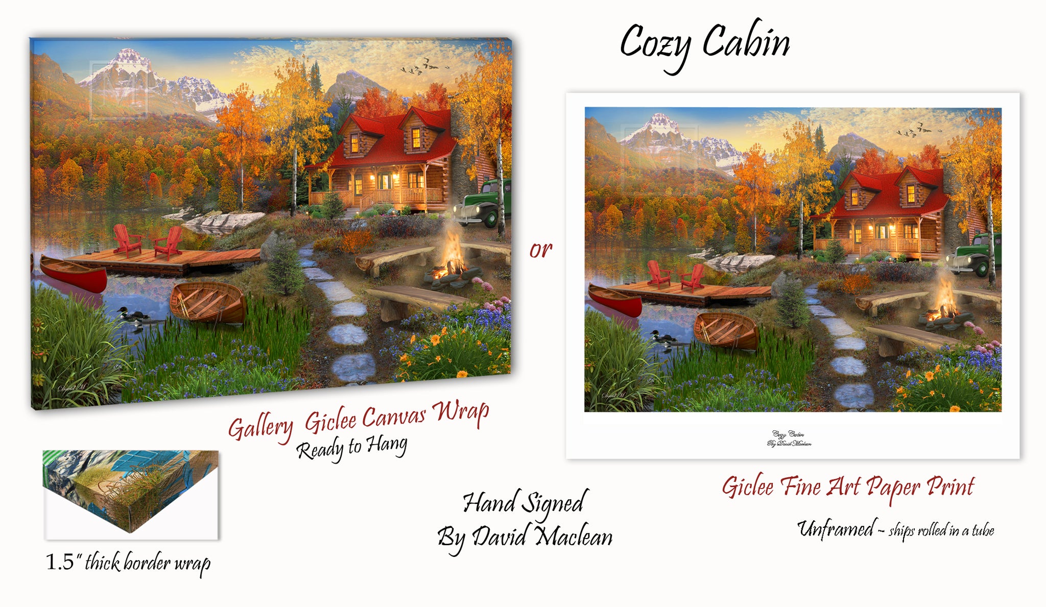 Cozy Cabin  ________________________ Order Options Here