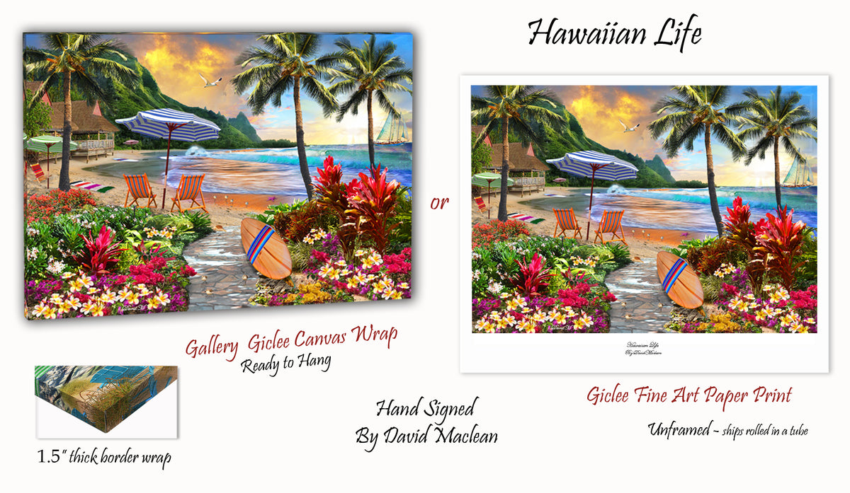 Hawaiian Life Order Options Here – Art of David Maclean