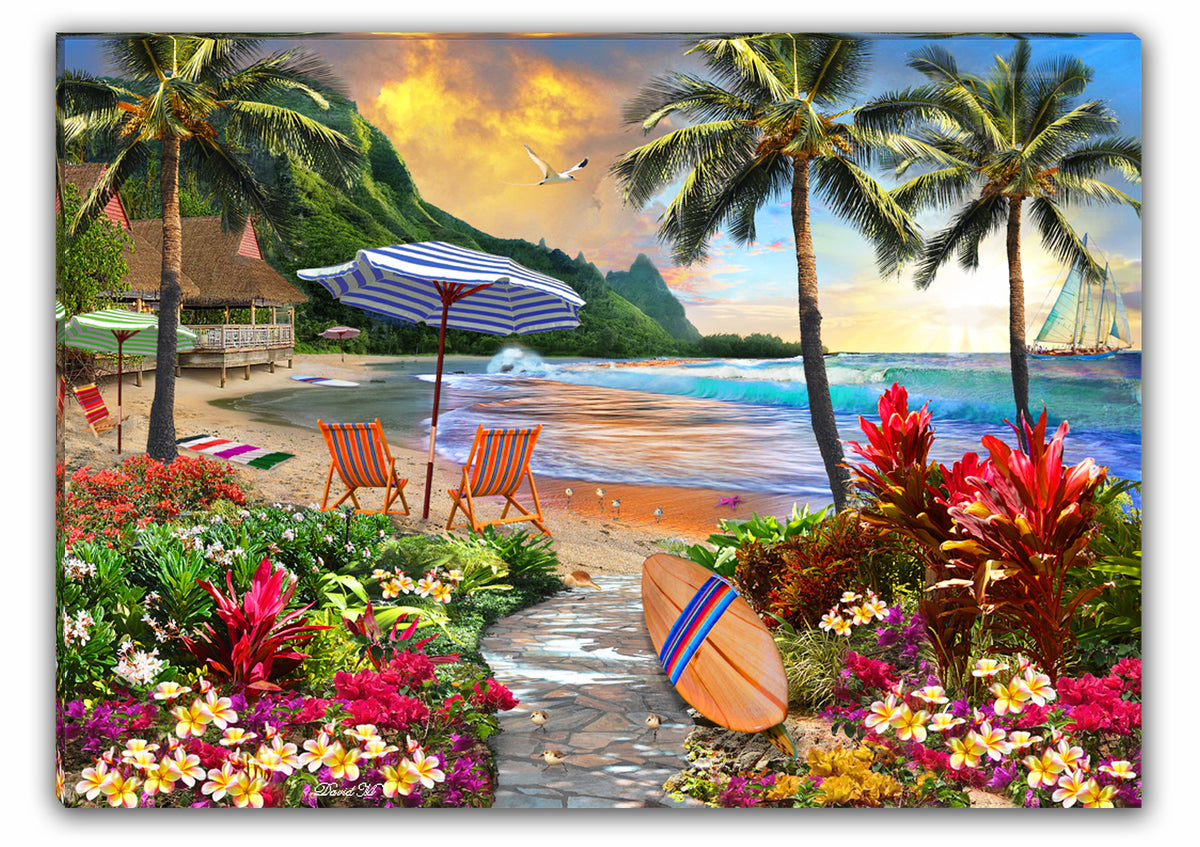 A GOOD DAY Hawaii購入　 アート　2枚セット ニック・カッチャー アート&ヴィンテージ - Honolulu, Hawaii