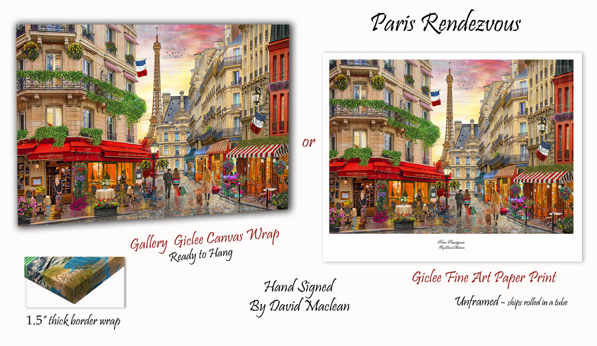 Paris Rendezvous Order Options Here – Art of David Maclean