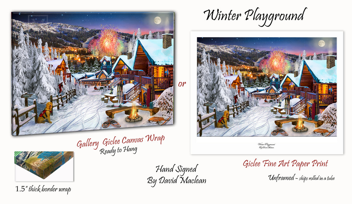 Winter Playground Order Options Here – Art of David Maclean