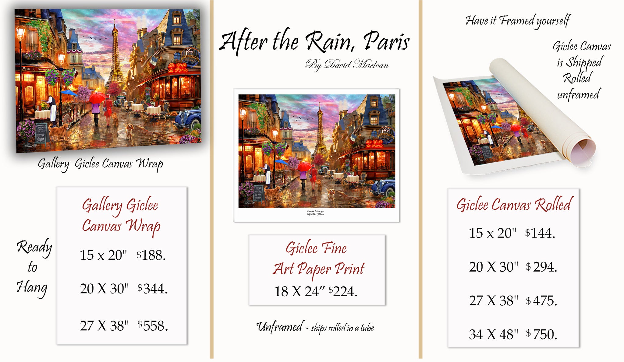 After the Rain, Paris  ________________________ Order Options Here