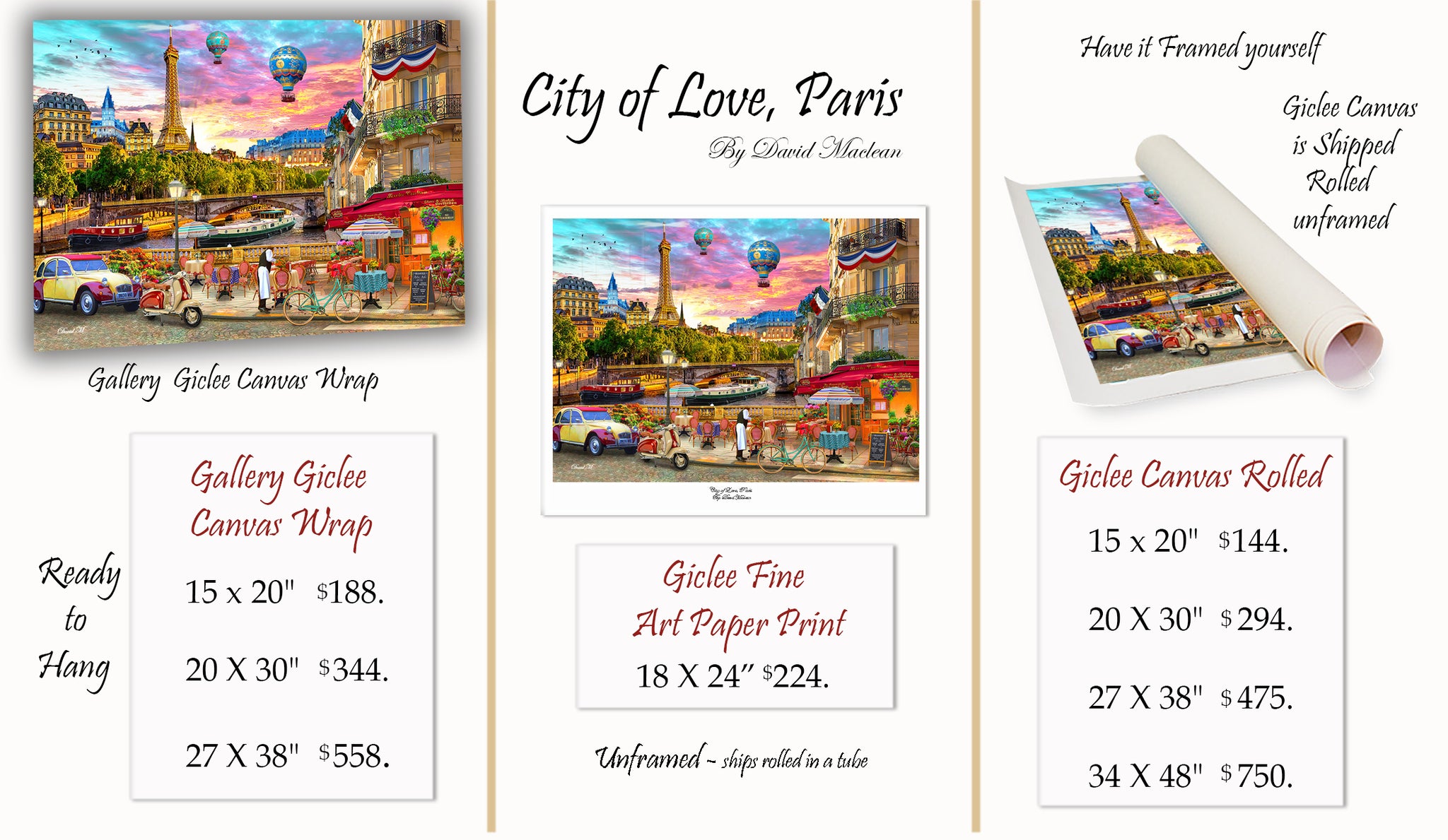 City of Love, Paris  ________________________ Order Options Here