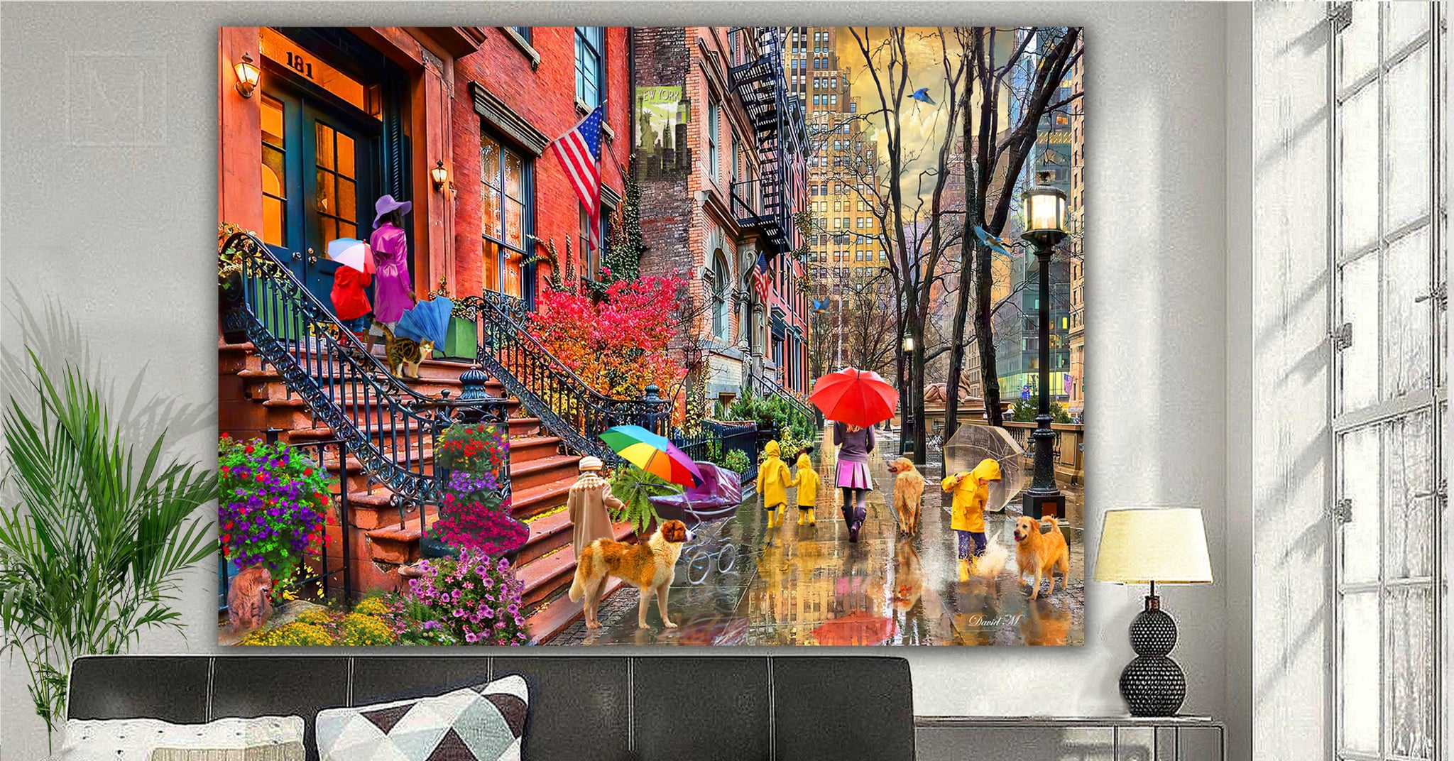 Rainy Day New York Order Options Here – Art of David Maclean