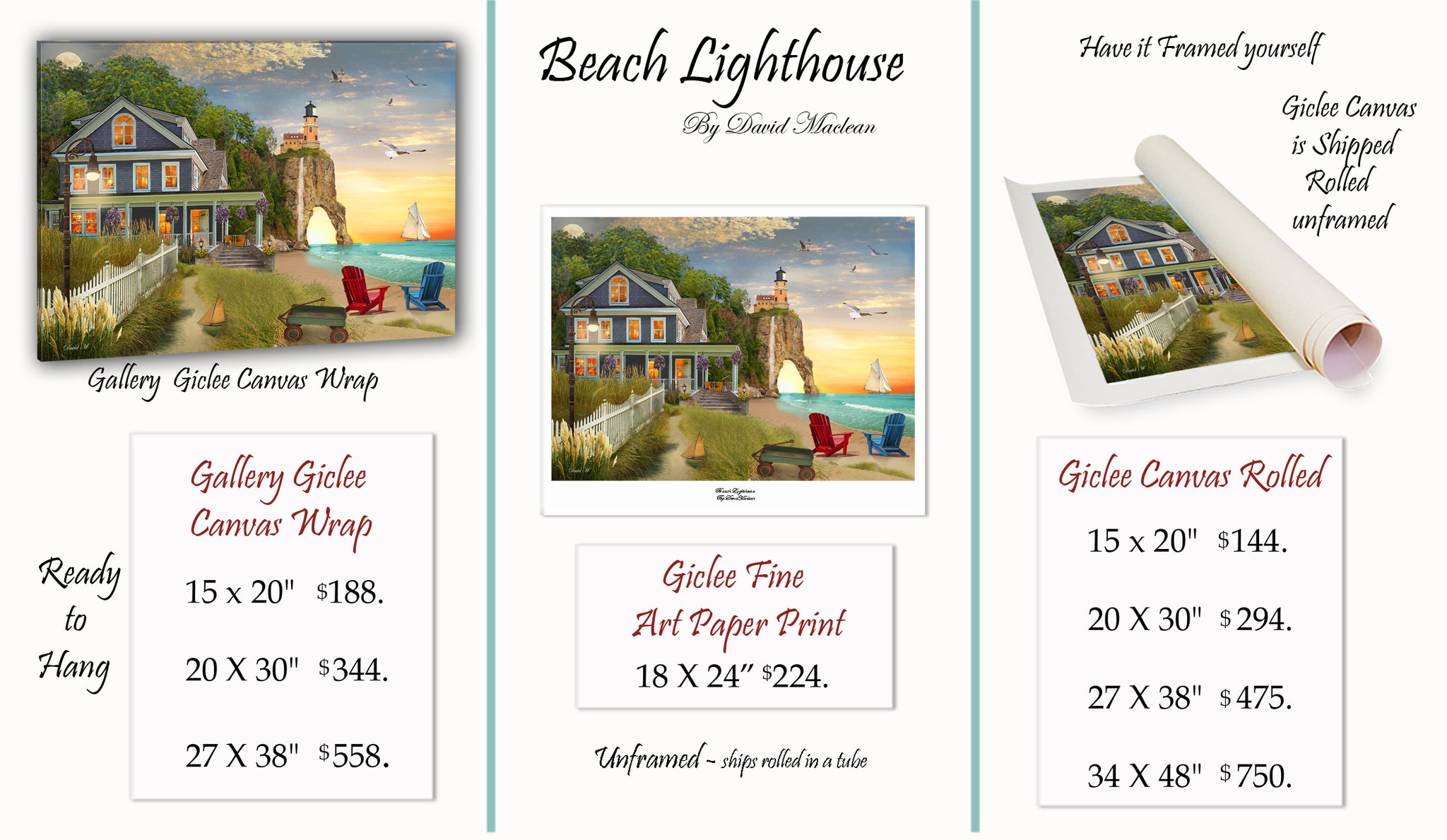 Beach Lighthouse ____________________ Order Options Here