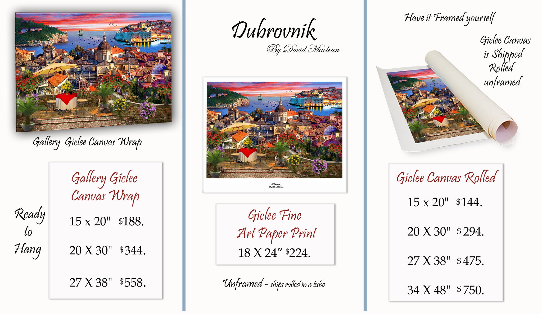 Dubrovnik  ________________________ Order Options Here