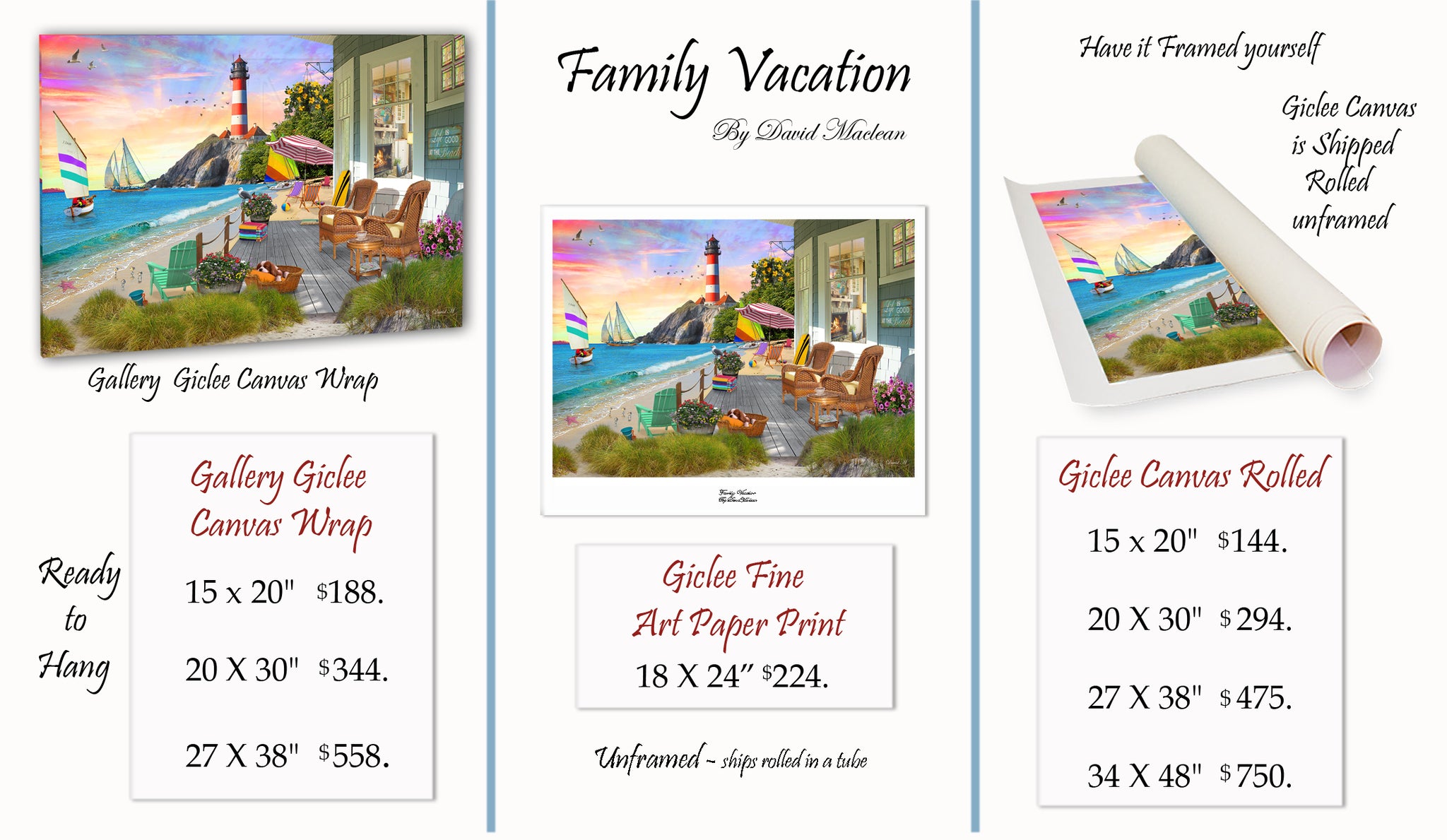 Family Vacation  ________________________ Order Options Here