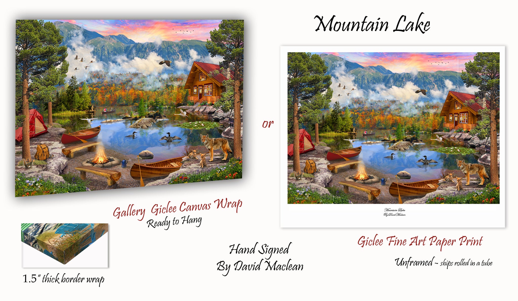 Mountain Lake  ________________________ Order Options Here