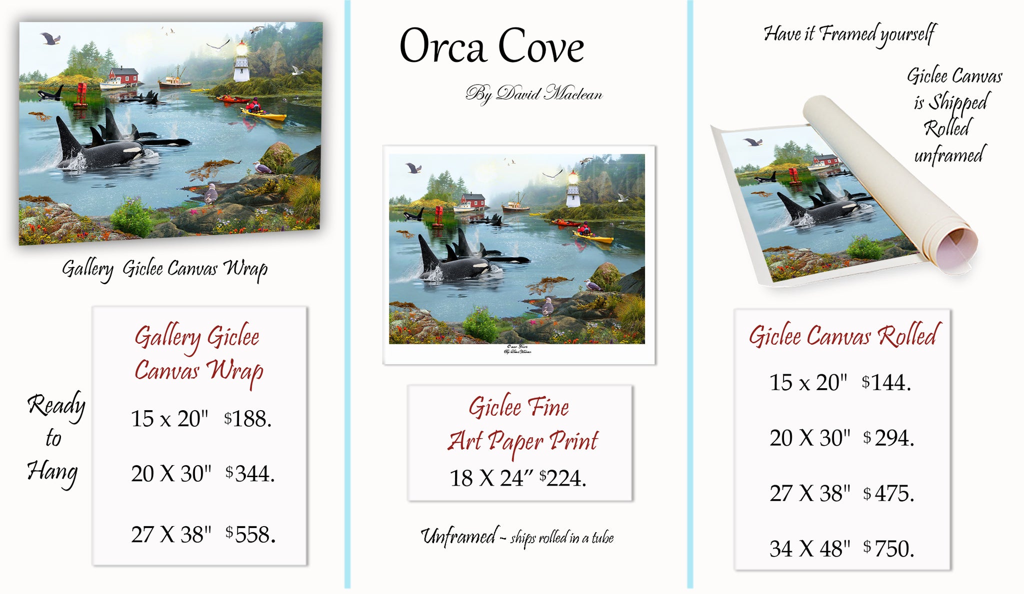 Orca Cove   _______________________________    Order Options Here