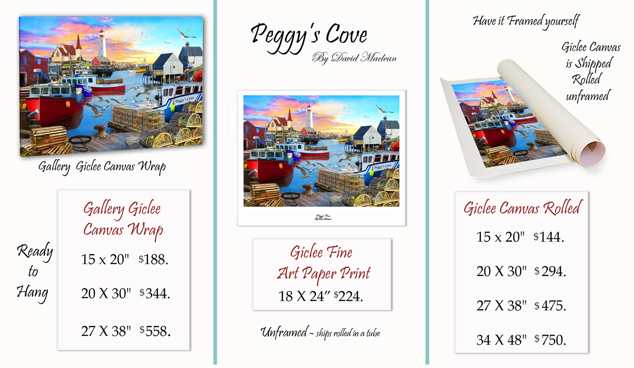 Peggy's Cove  ________________________ Order Options Here