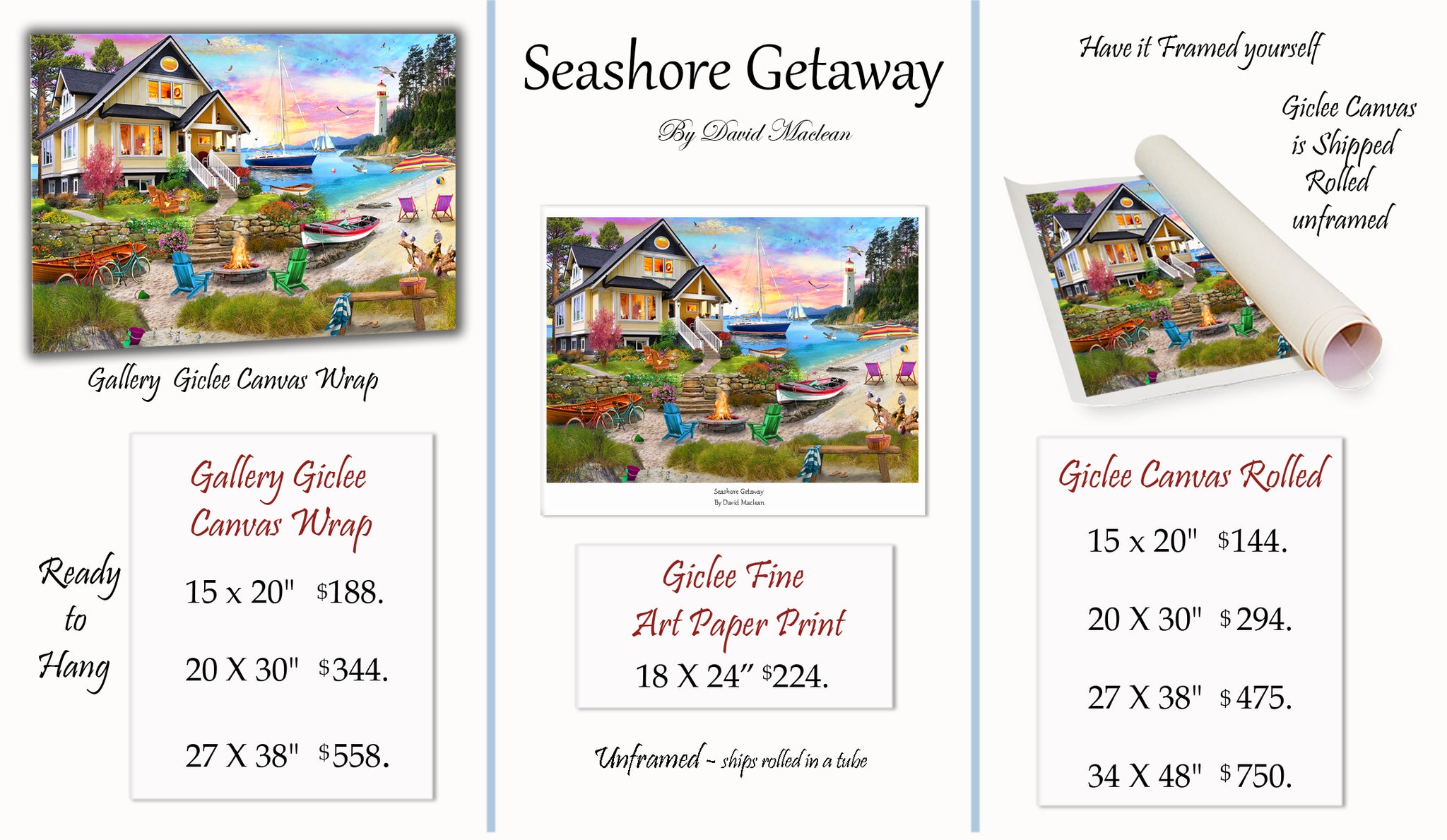 Seashore Getaway ____________________ Order Options Here