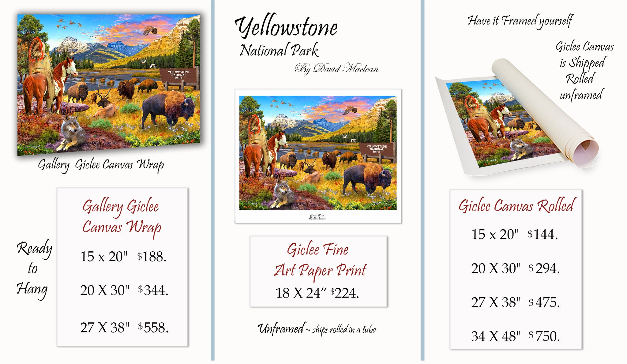 Yellowstone Nat. Park  ________________________ Order Options Here